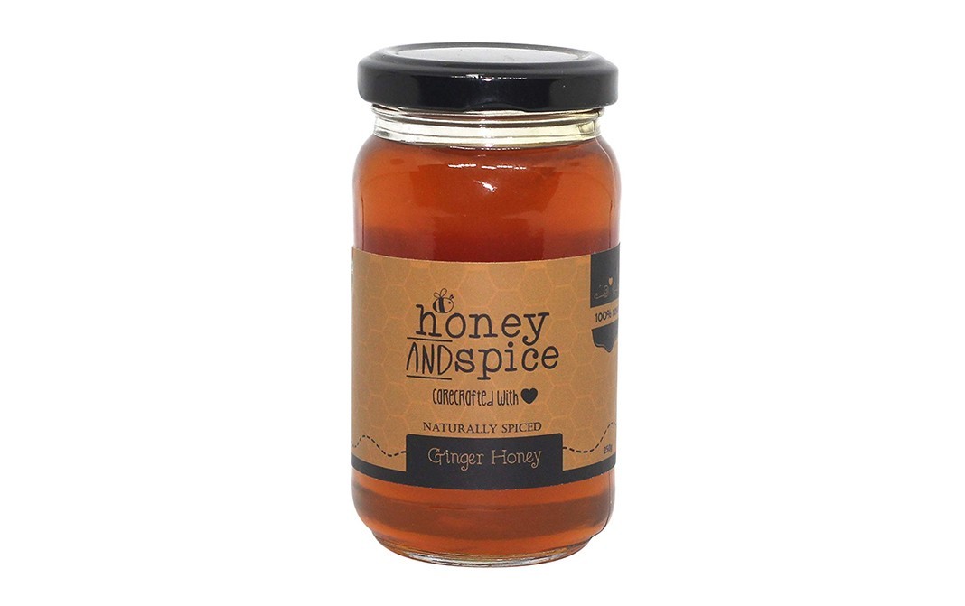 Honey And Spice Ginger Honey    Glass Jar  250 grams